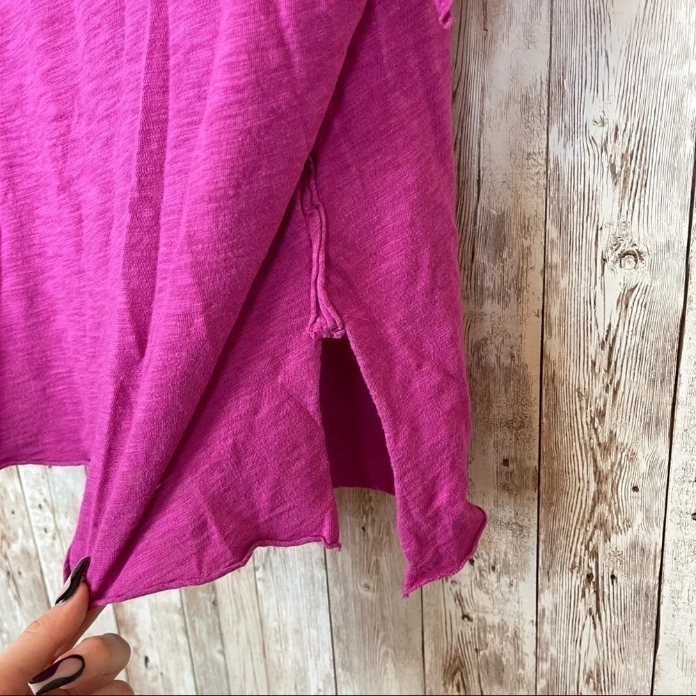 Free People We The Free So Easy Ruffle Sleeve Knit Top Size Small Women
